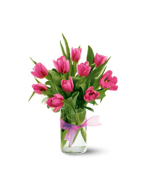 Bouquet de Tulipes roses